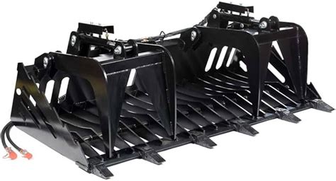 titan attachments rock grapple skeleton loader skid steer|titan rock grapple rake.